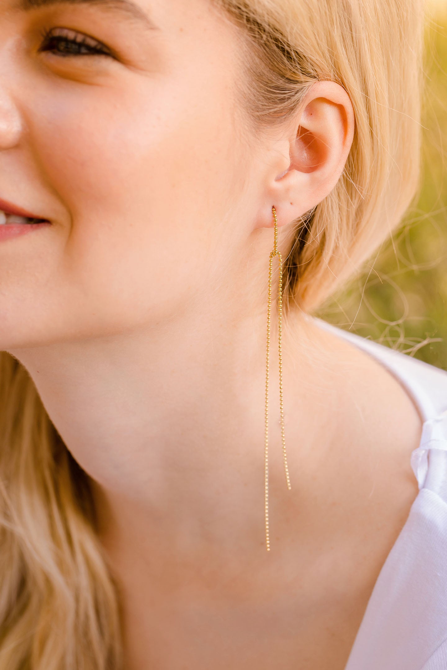 Long Drop Earrings Anya Collection
