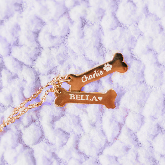 Dog Bone Necklace - Anya Collection