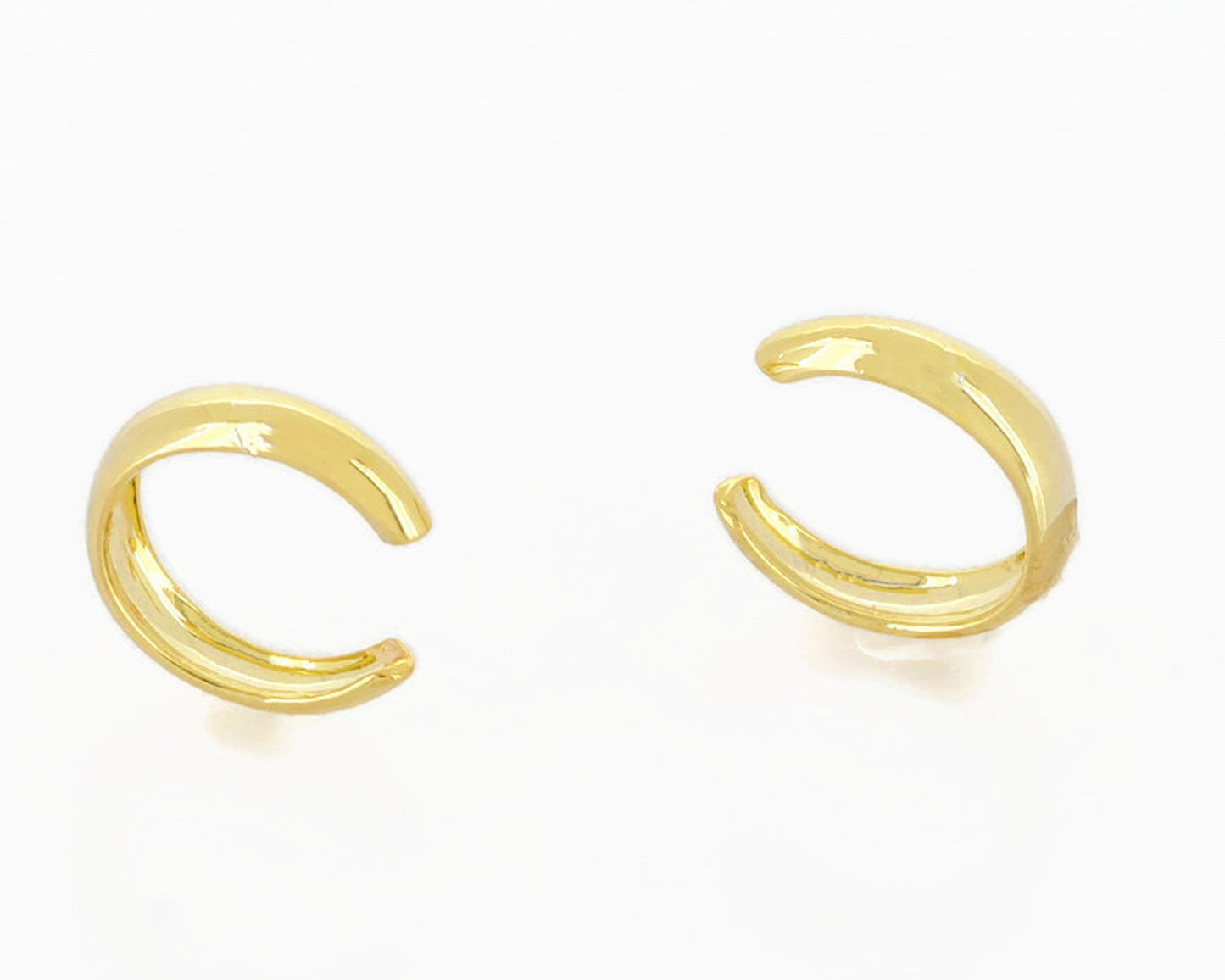 Thick Ear Cuff • Gold Ear Cuff No Piercing • Wide Ear Cuff • Earcuff • - Anya Collection