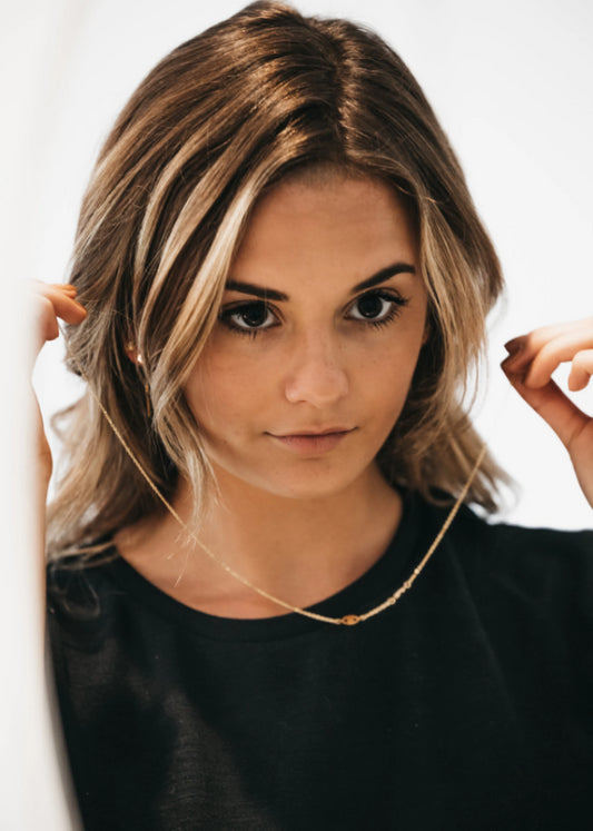 Tiny Evil eye Necklace, Mini Evil Eye Gold Pendant Necklace, Dainty Minimalist Protection necklace, Silver eye necklace, Gold eye - - Anya Collection