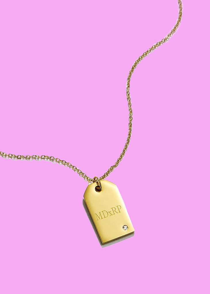 Custom Dog Tag Necklace, Name Dog Tag Necklace, Custom Name Necklace, Custom Message Necklace, Motivational Jewelry - Necklace - Anya Collection