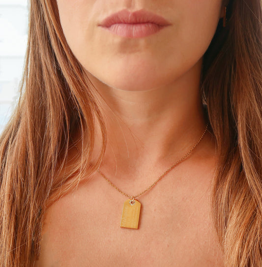 Custom Name Tag Necklace