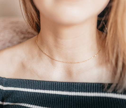 Dainty Chain Necklace, Anya Collection