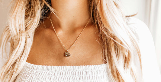 Personalized Heart Necklace / Gold Filled / Custom date necklace / Initial Necklace / Engraved Necklace / Initial Necklace for girlfriend - Anya Collection