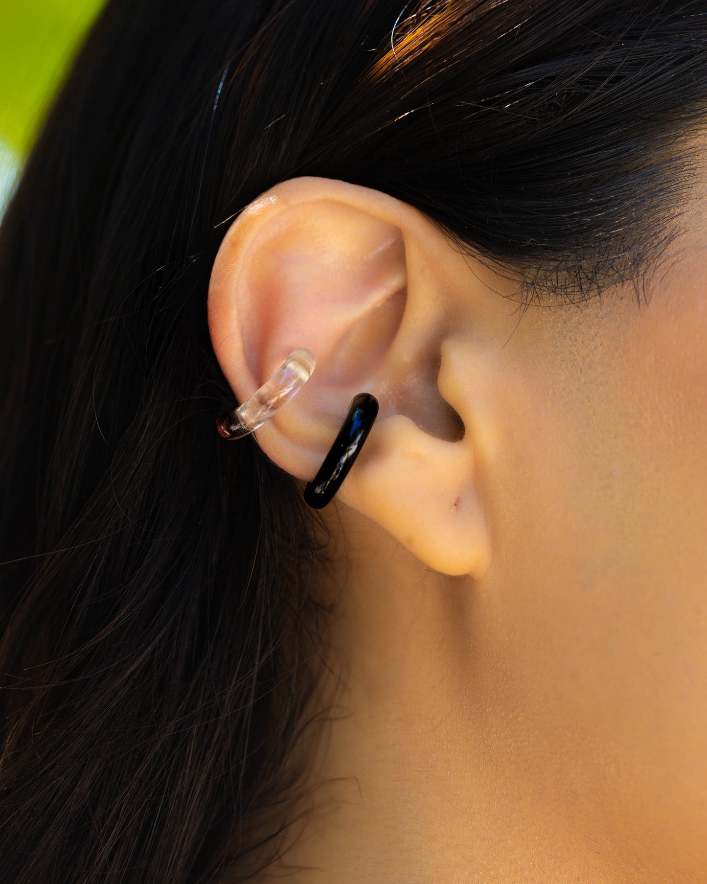 Black Obsidian Ear Cuff Earring