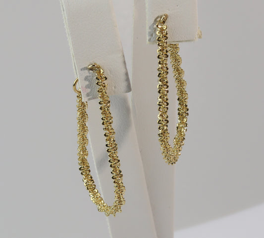 Twisted Sparkle Rope Chain Earring