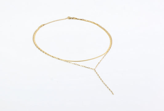 2 layer paperclip lariet 