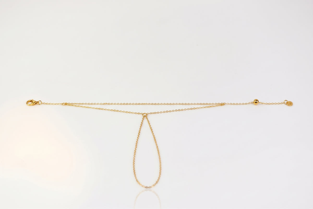 Gold Hand Chain Bracelet