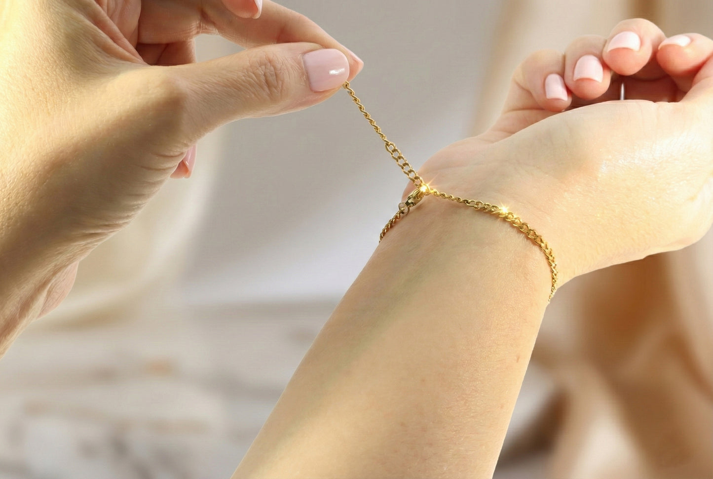 Custom  Engraved Tiny Name Bar Bracelet