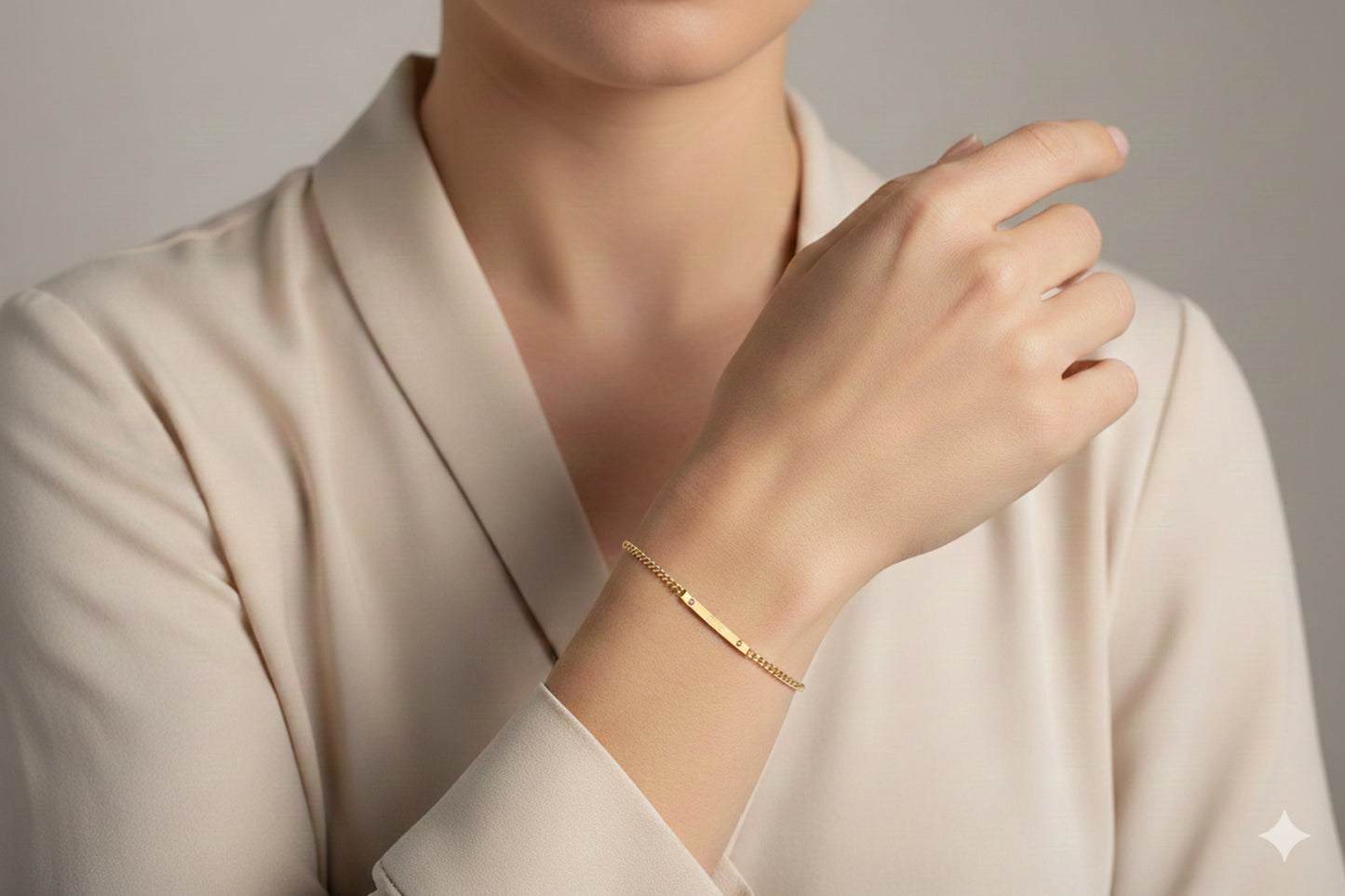 Custom  Engraved Tiny Name Bar Bracelet