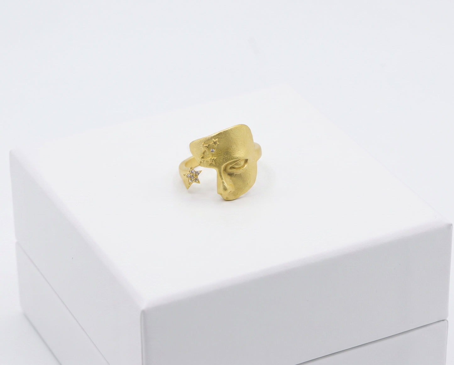 Abstract Face Ring Adjustable Mask Ring