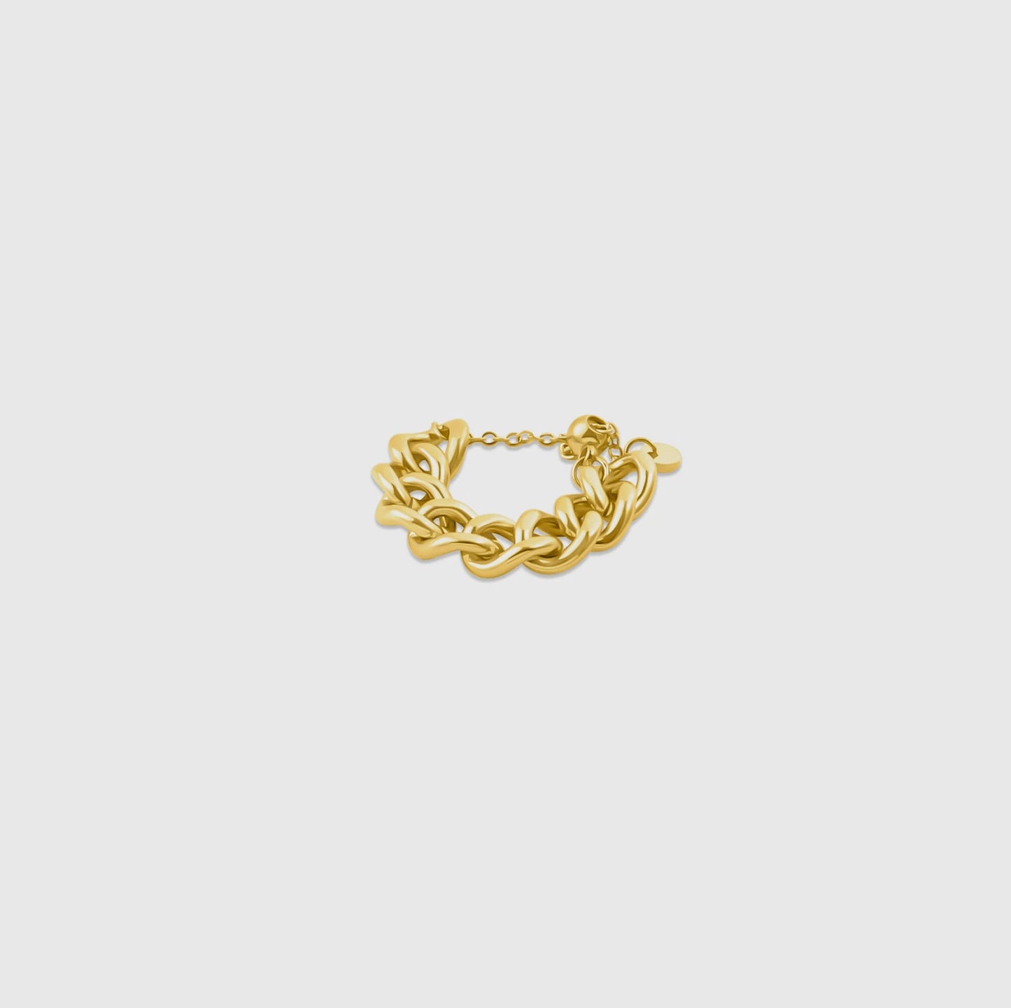 Gold chain ring