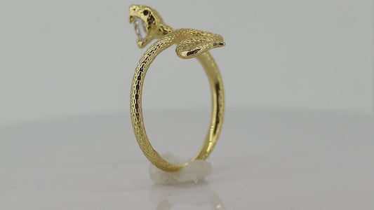 Gold or Silver Snake Ring