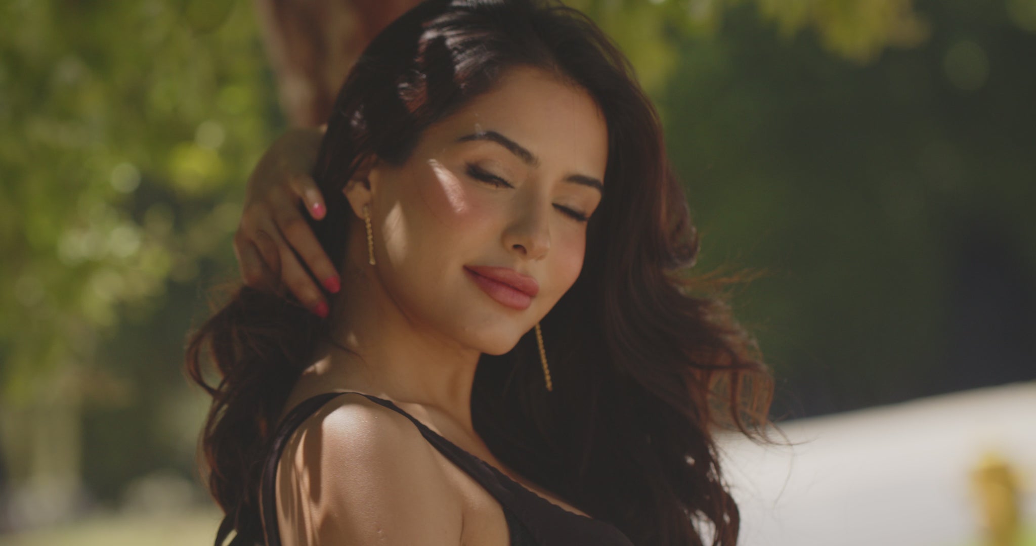 long gold dangle earrings