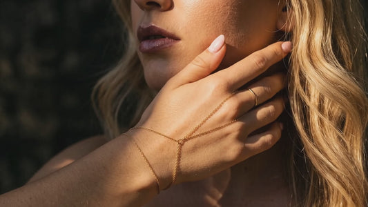 Gold Hand Chain Bracelet