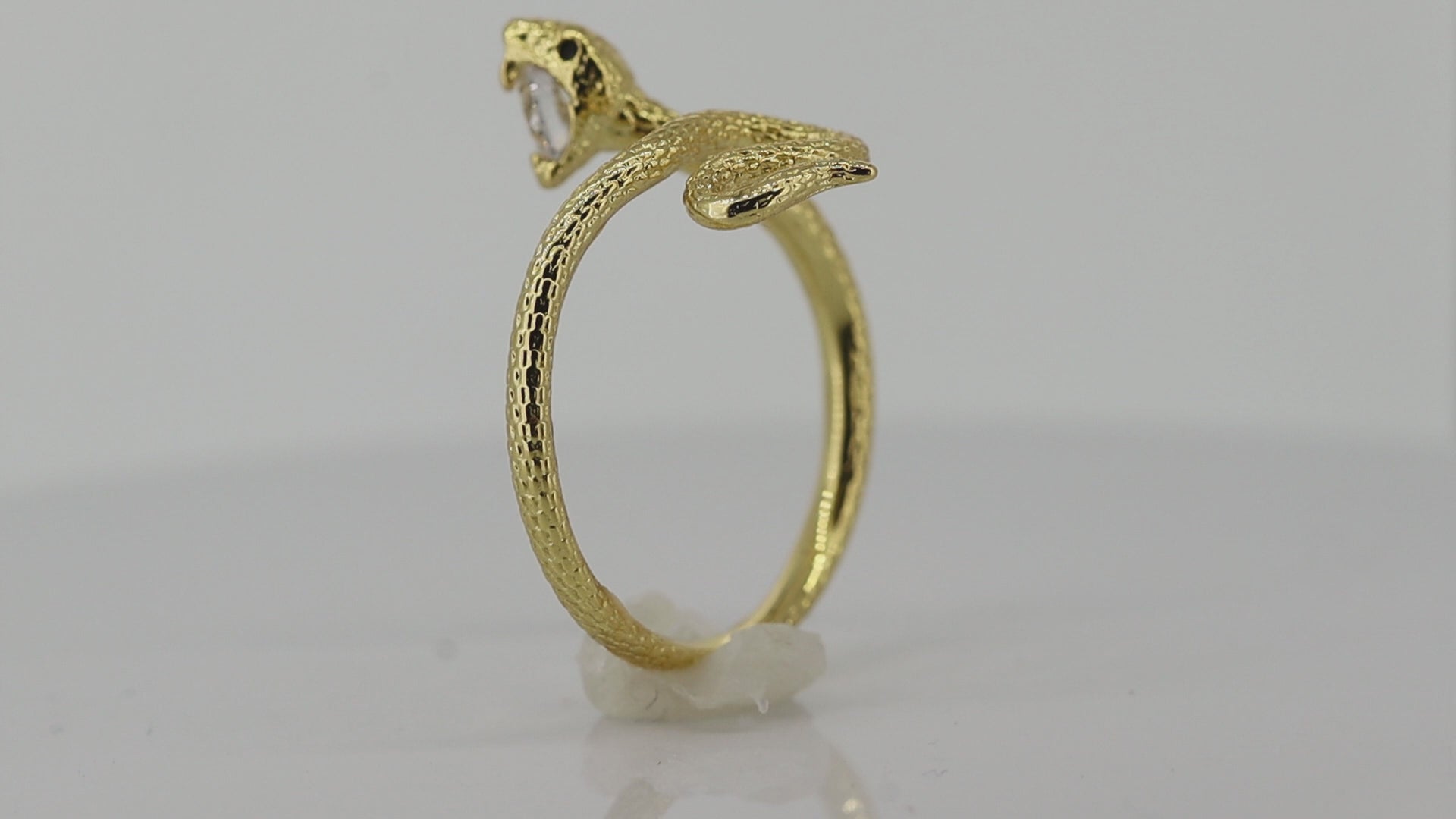 gold snake ring