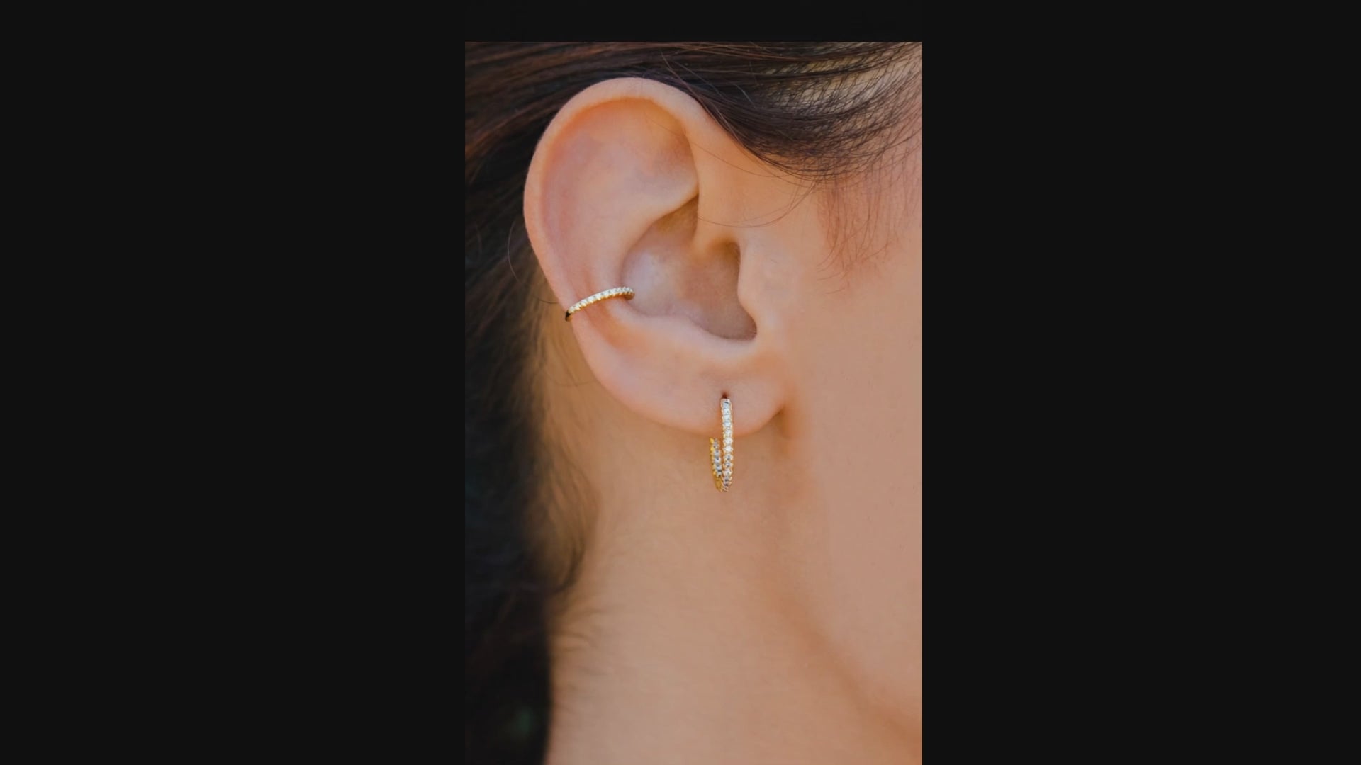 mp 4 of gold cz earring