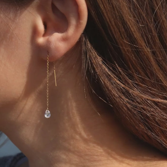 threader earring on jazmine