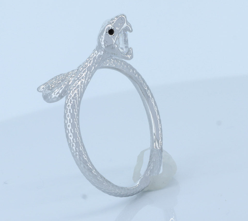 Snake eating a gem Ring
