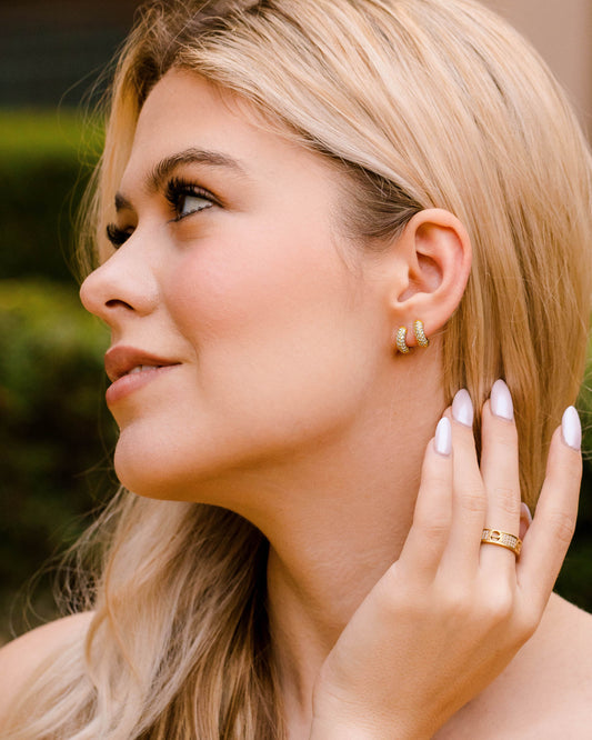 pave earrings