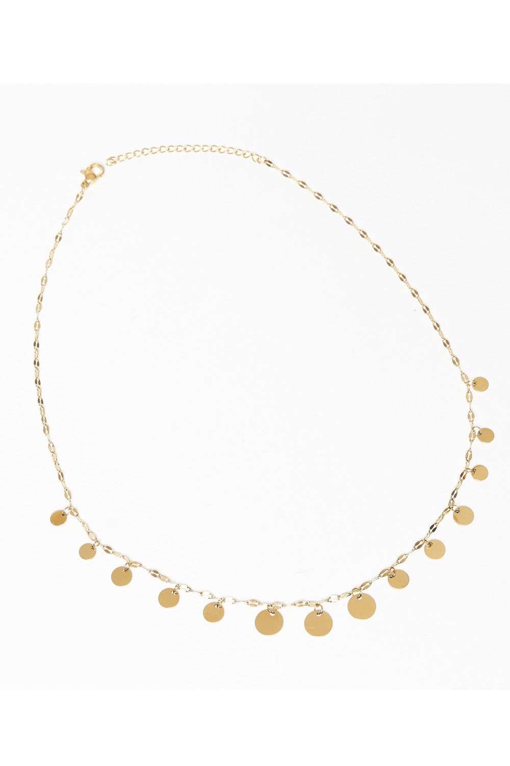 Gold Coin Necklace AnyaCollection