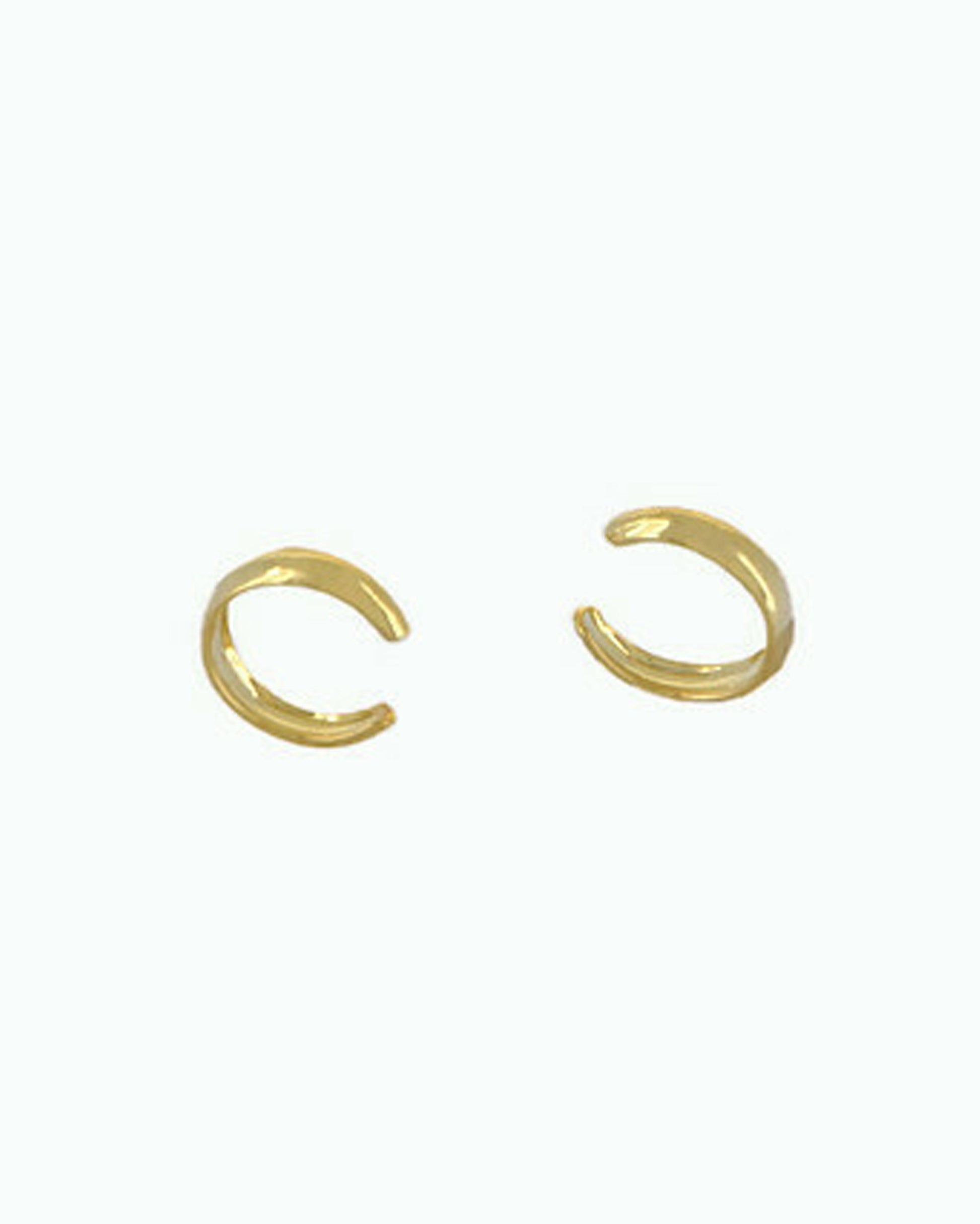 Gold Ear Cuff No Piercing • Wide Ear Cuff • Earcuff • - Anya Collection