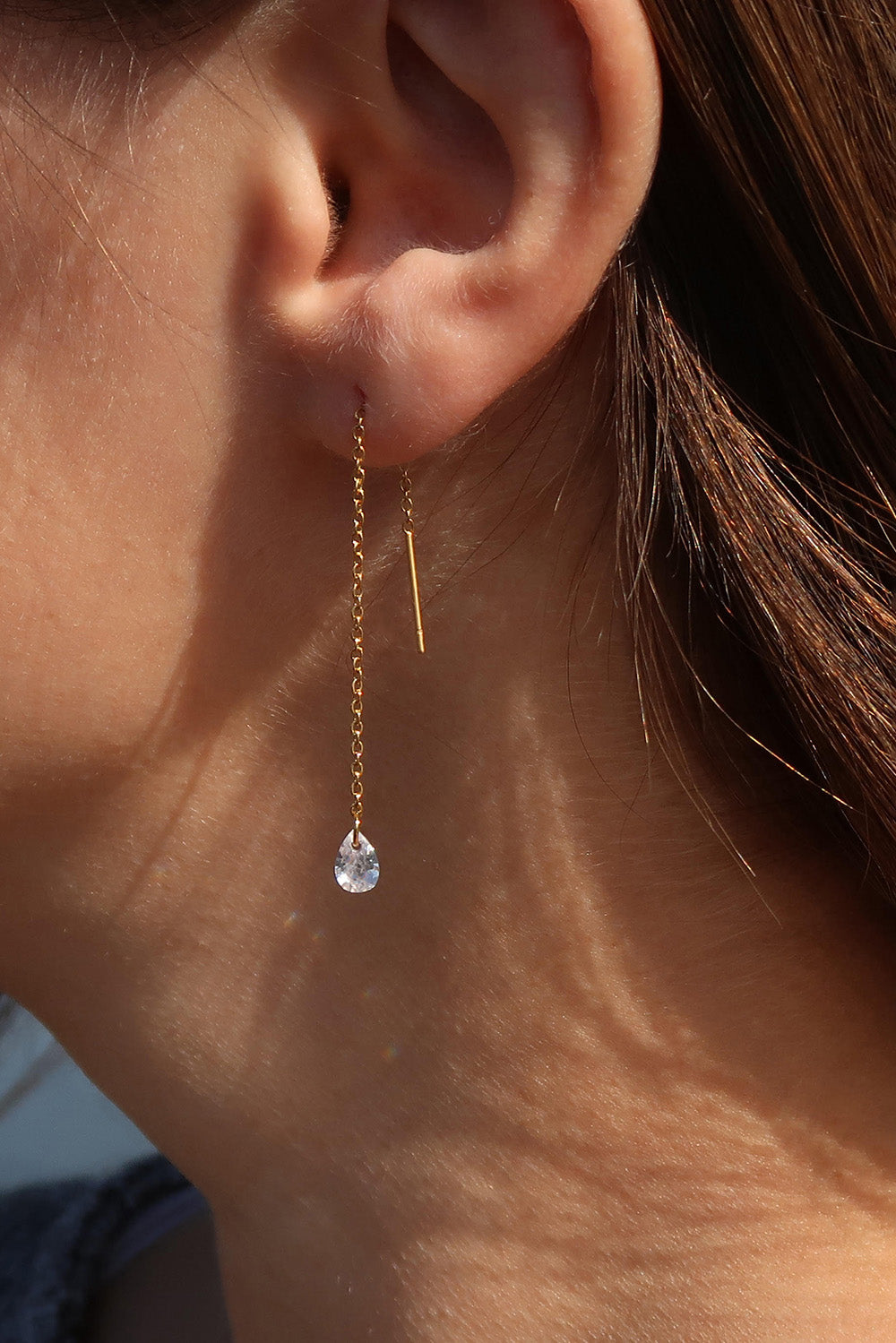 Zircon Threader Earrings