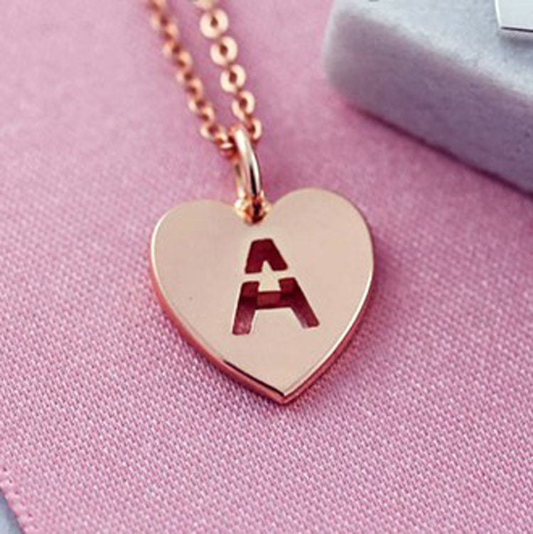 Letter Necklace Gold, Gold Letter Necklace, Letter Necklace, Personalized Jewelry, Unique Necklace, Minimal Necklace,  Initial A - Anya Collection