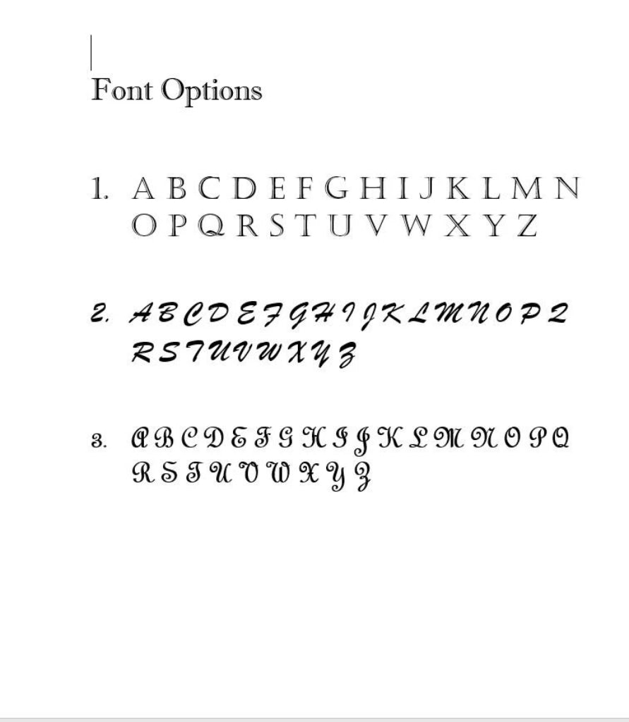 Anya Collection  font options