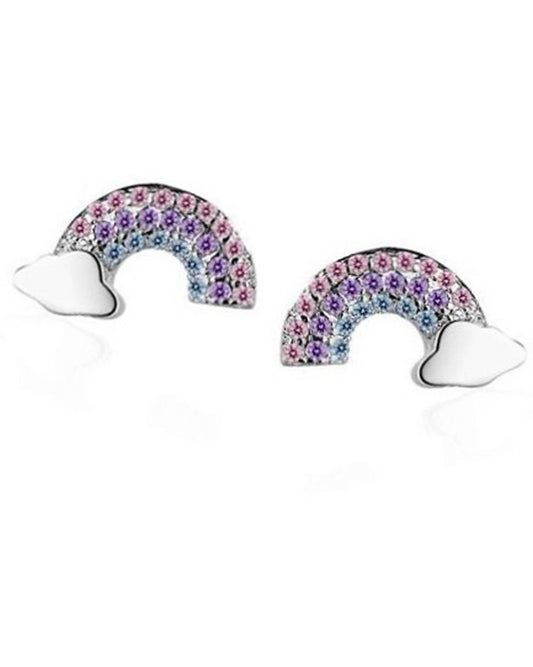 Rainbow Stud Earrings, Children's Jewelry, Small Stud Earrings - earrings - Anya Collection