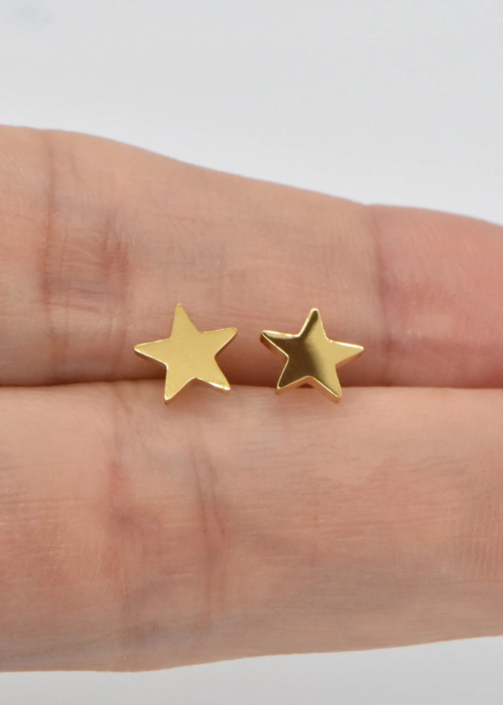 Dainty Star Stud Earrings, Star stud earrings, Tiny star earrings, Mini Gold earrings, Simple stud earrings, Star Studs, Gold Star Earrings - earrings - Anya Collection