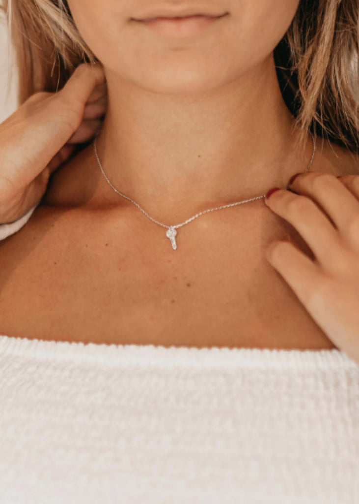 Tiny Key Pendant Necklace | Little Sky Stone