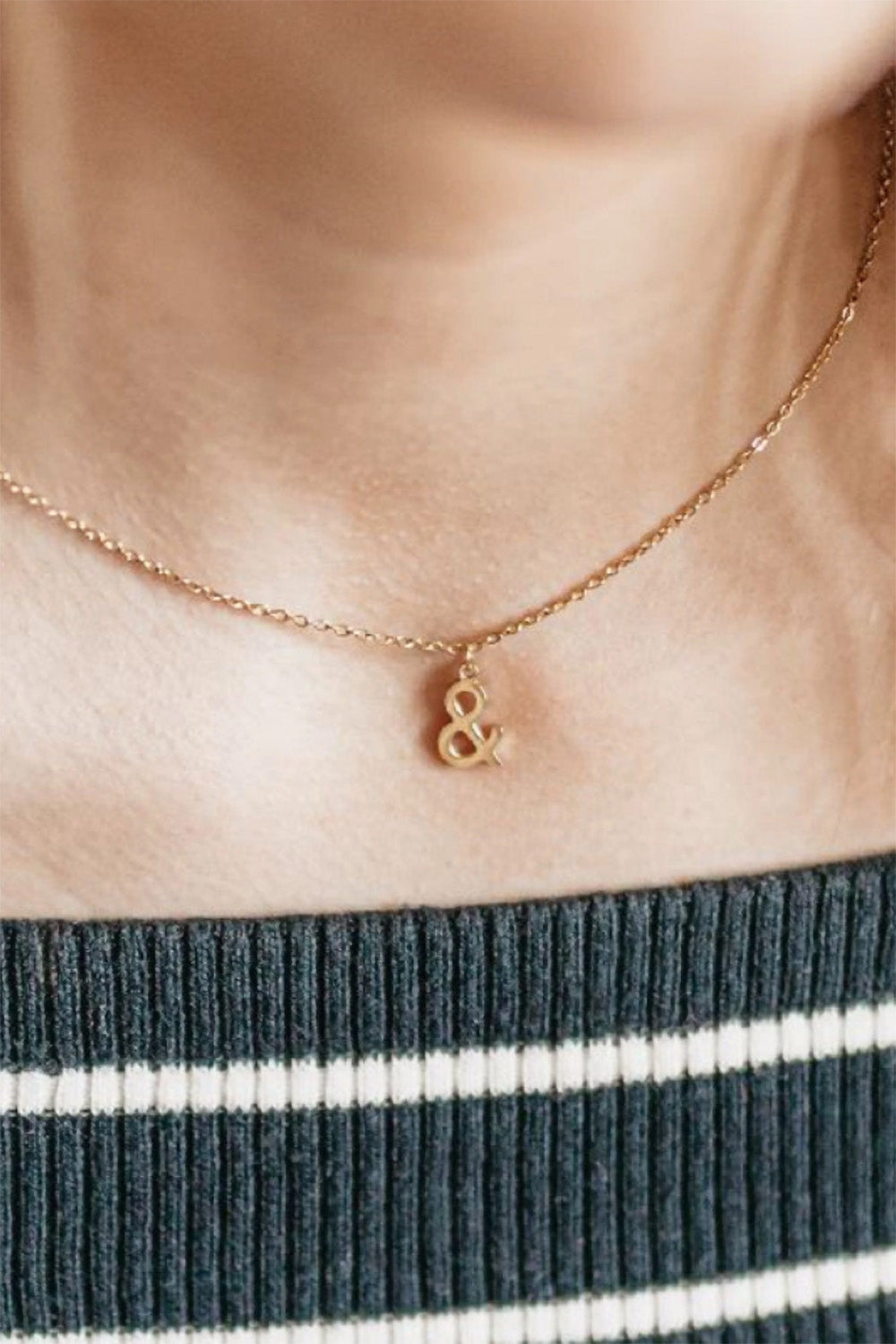 Charm Necklace, Ampersand |  Anya Collection