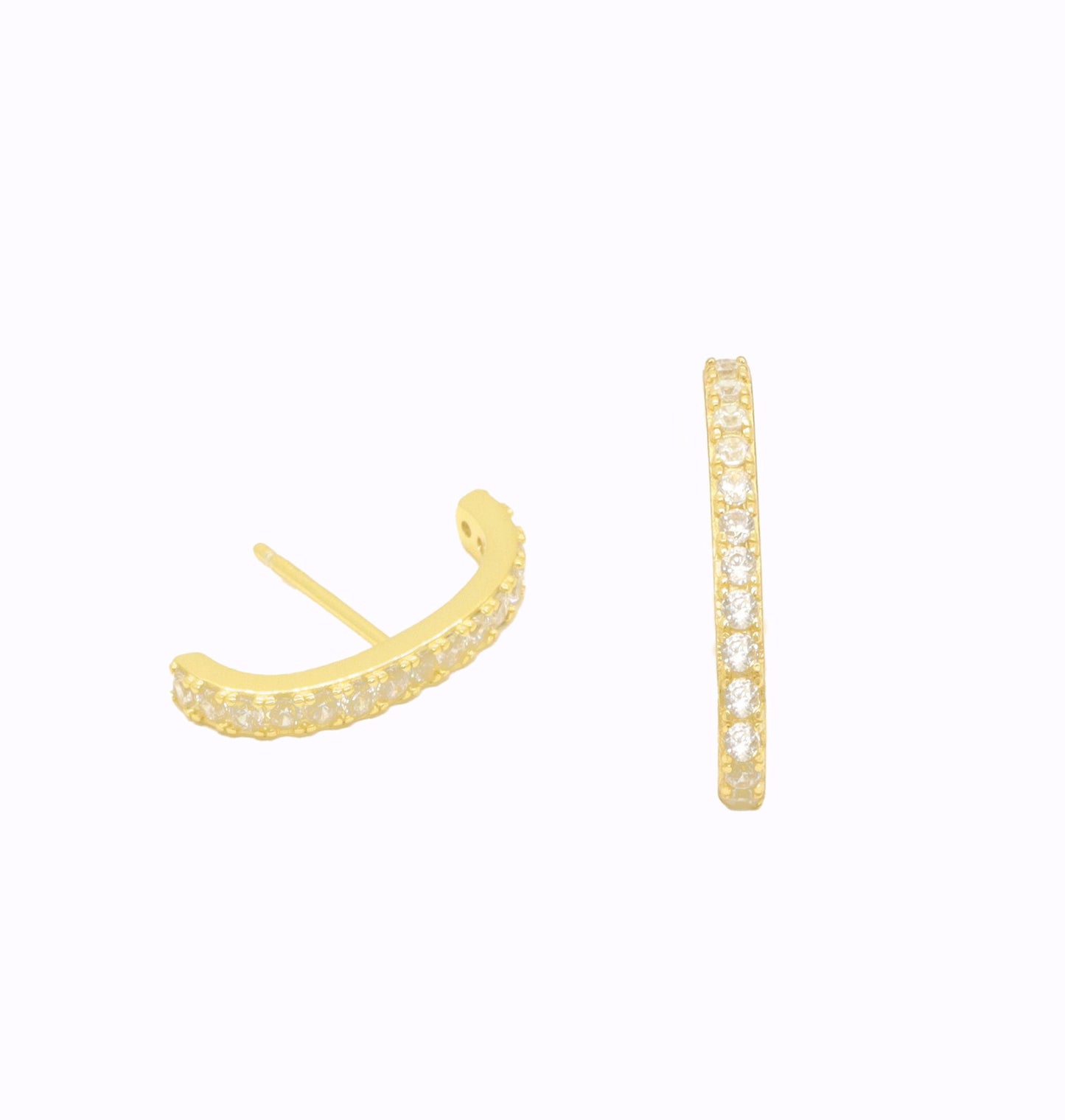 Wrap Hoop, Gold  Hoop Stud | Anya Collection