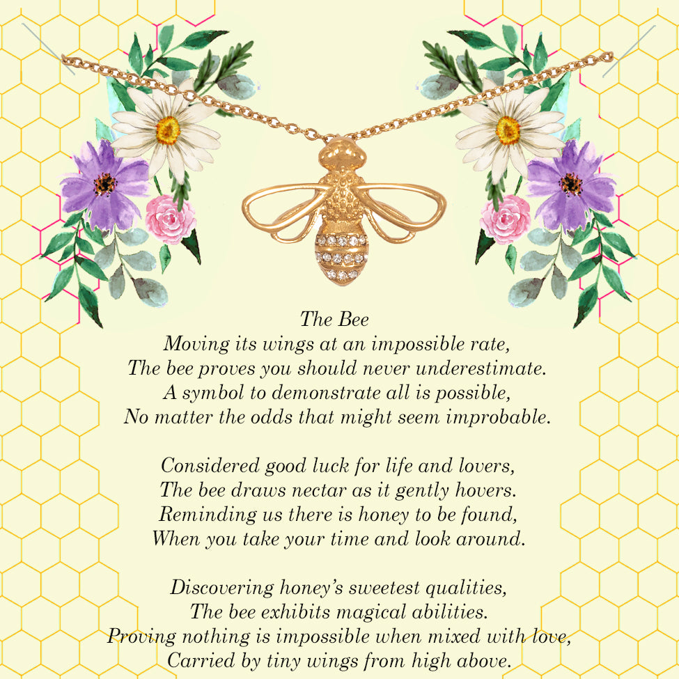 The Bee **** Poem, Necklace and Gift Box**** - Anya Collection